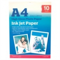 A4 High Gloss Photo Paper - 10 Sheets