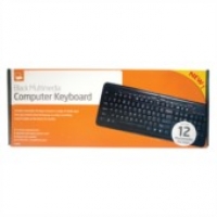 Black Multimedia Keyboard