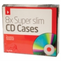 Super Slim CD/DVD Cases - 8 Pack