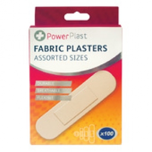 Assorted Fabric Plasters - 100 Pack