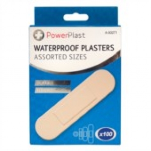 Assorted Waterproof Plaster - 100 Pack