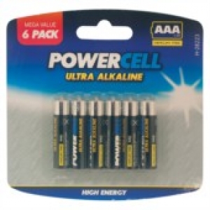 Alkaline AAA Batteries - 6 Pack