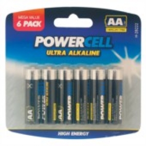 Alkaline AA Batteries - 6 Pack